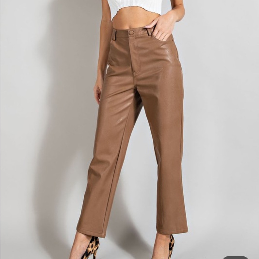 Brown Leather Pants